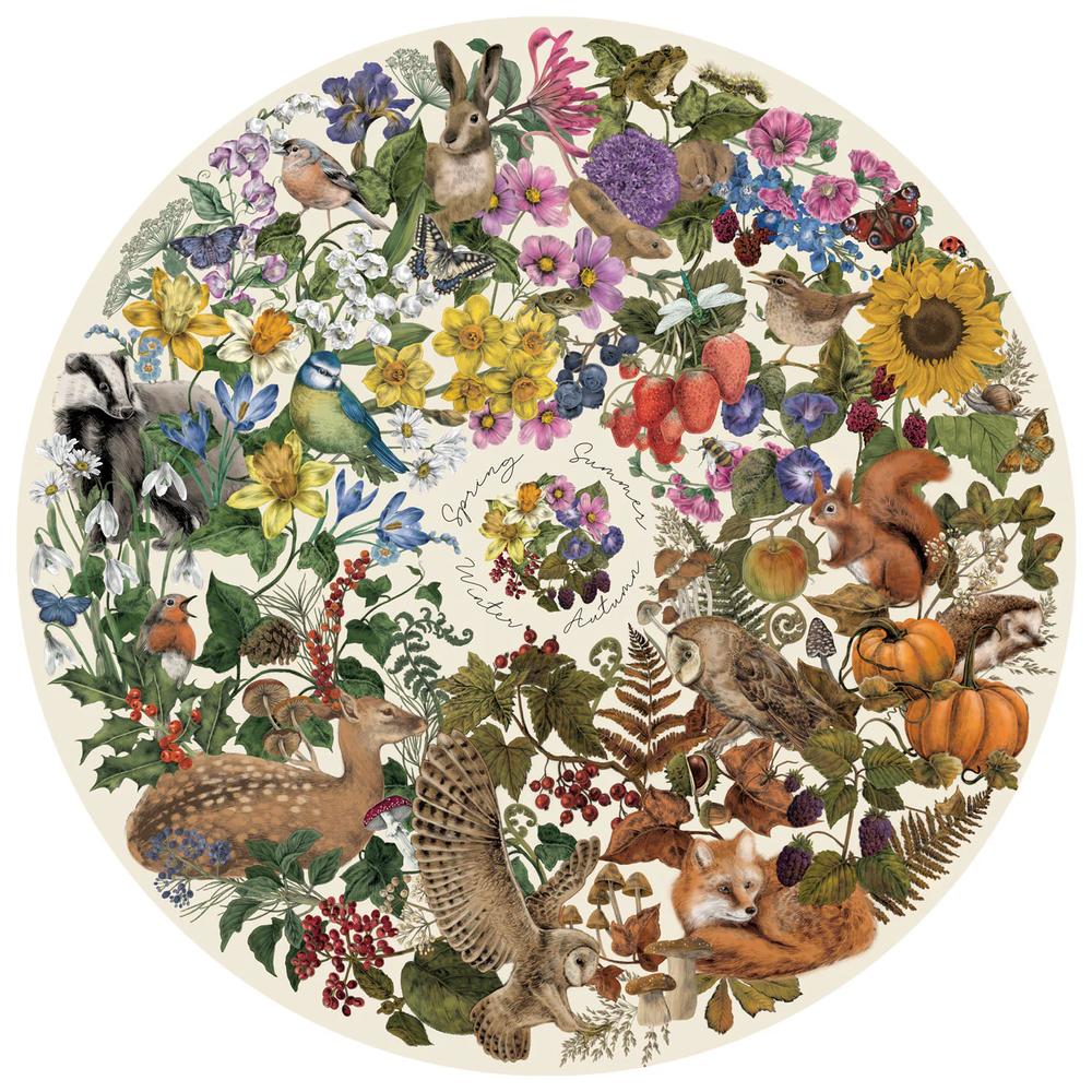 Gibsons: The Art File: Nature's Seasons (500 CIRCULAR Pieces)