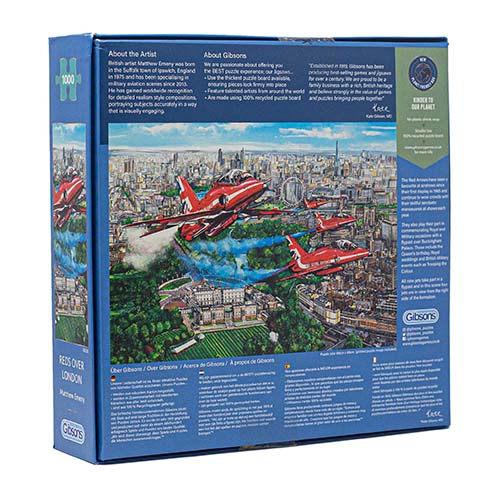 Reds Over London (1000 Pieces) Back