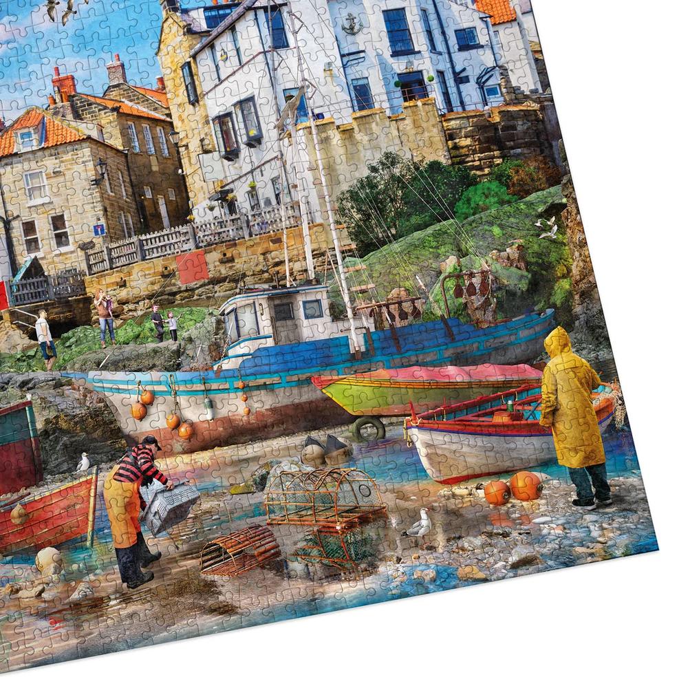 Gibsons: Fishermen at Robin Hood's Bay Puzzle (1000 Pieces)_5
