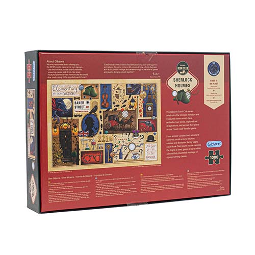 Book Club: Sherlock Holmes (1000 Pieces) Back