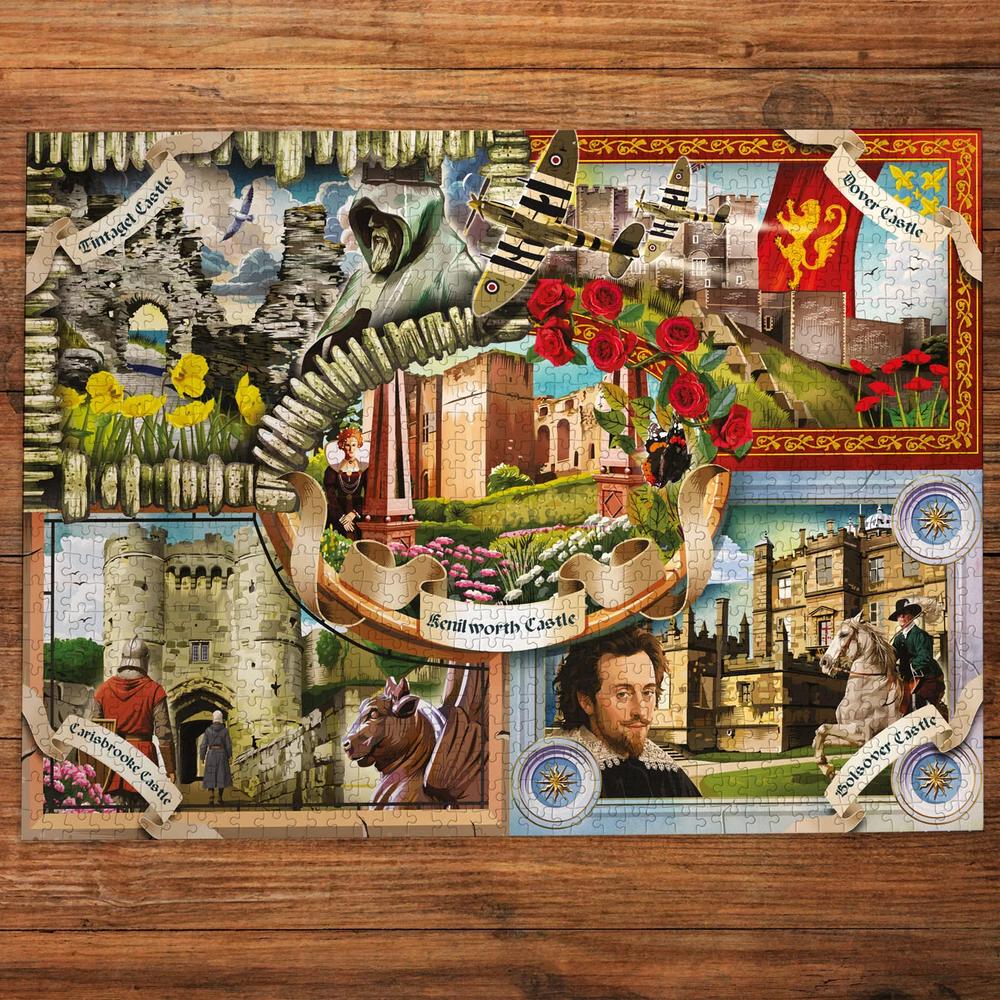 English Heritage: Castles of England Puzzle (1000 Pieces)_2