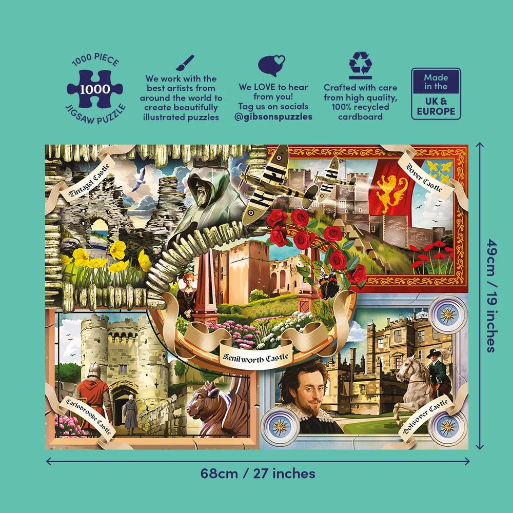 English Heritage: Castles of England Puzzle (1000 Pieces)_3