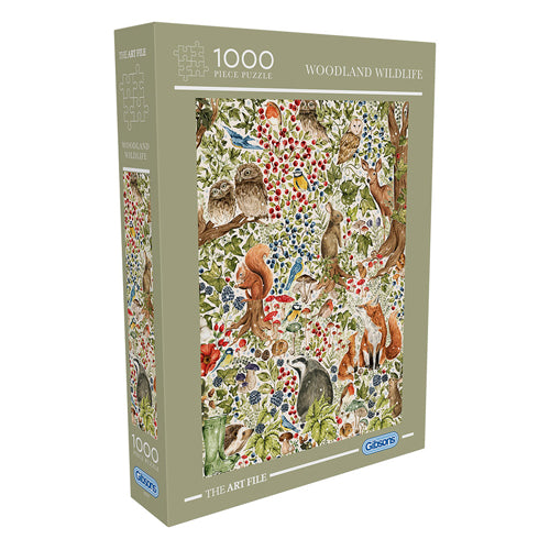*B Grade* The Art File: Woodland Wildlife 1000 Piece Jigsaw Puzzle