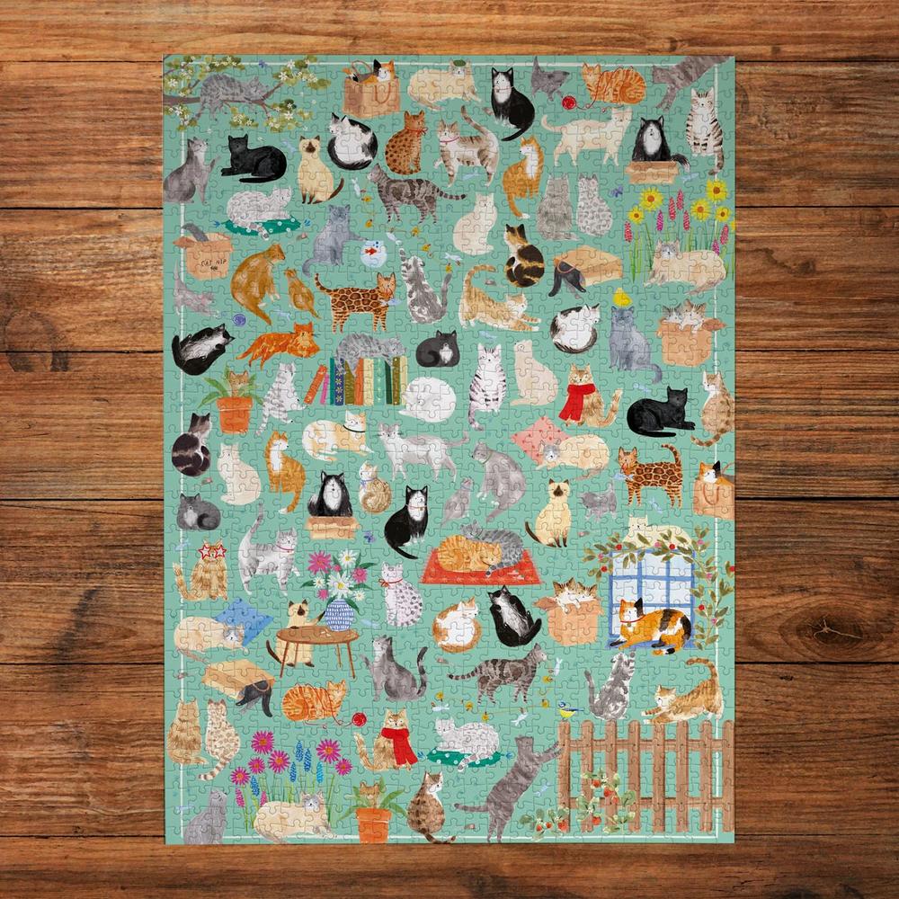The Art File: It's a Cat's Life Puzzle (1000 Pieces)_1