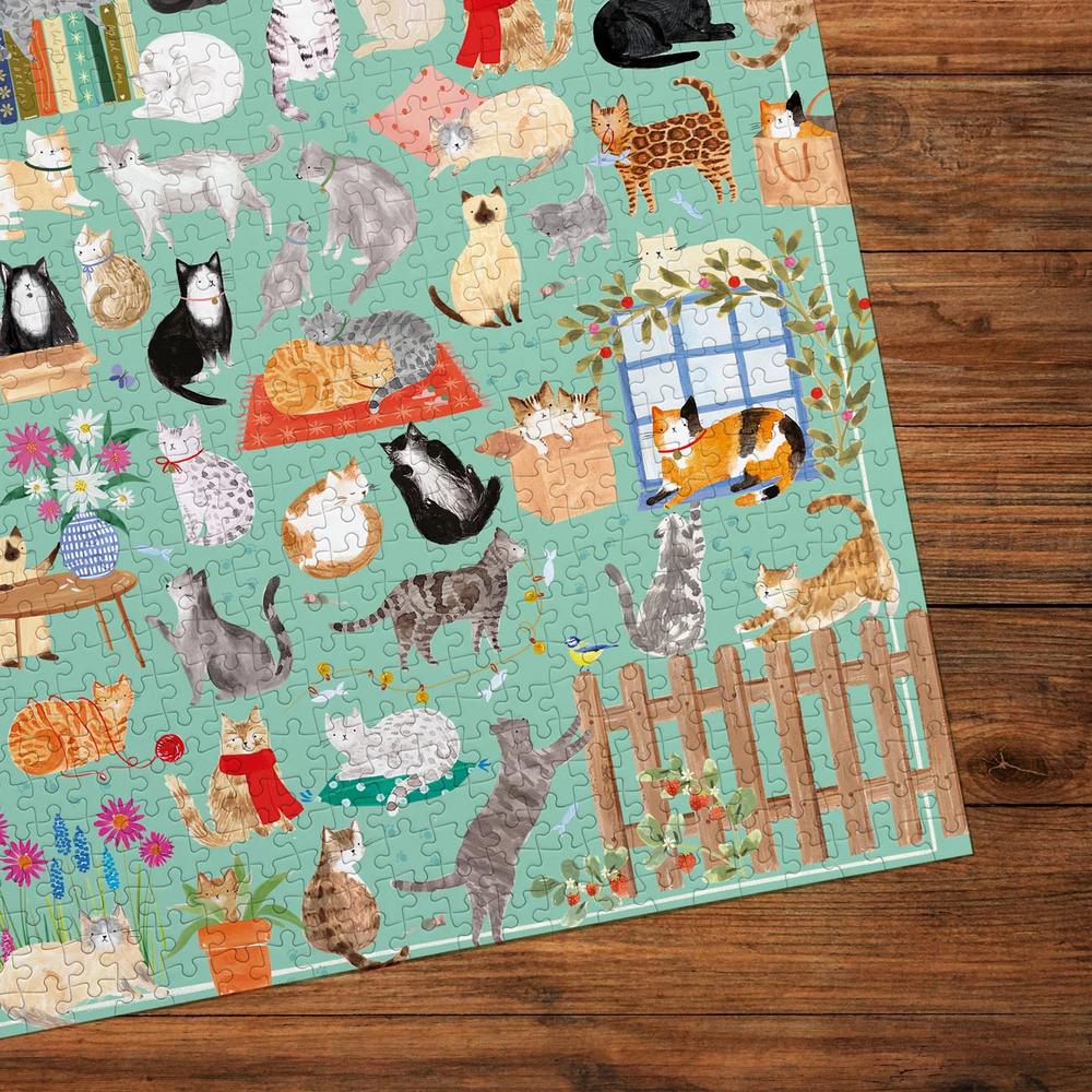 The Art File: It's a Cat's Life Puzzle (1000 Pieces)_2