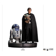 THE MANDALORIAN 1/4 Legacy Scale Figure LUKE SKYWALKER. R2-D2 AND GROGU