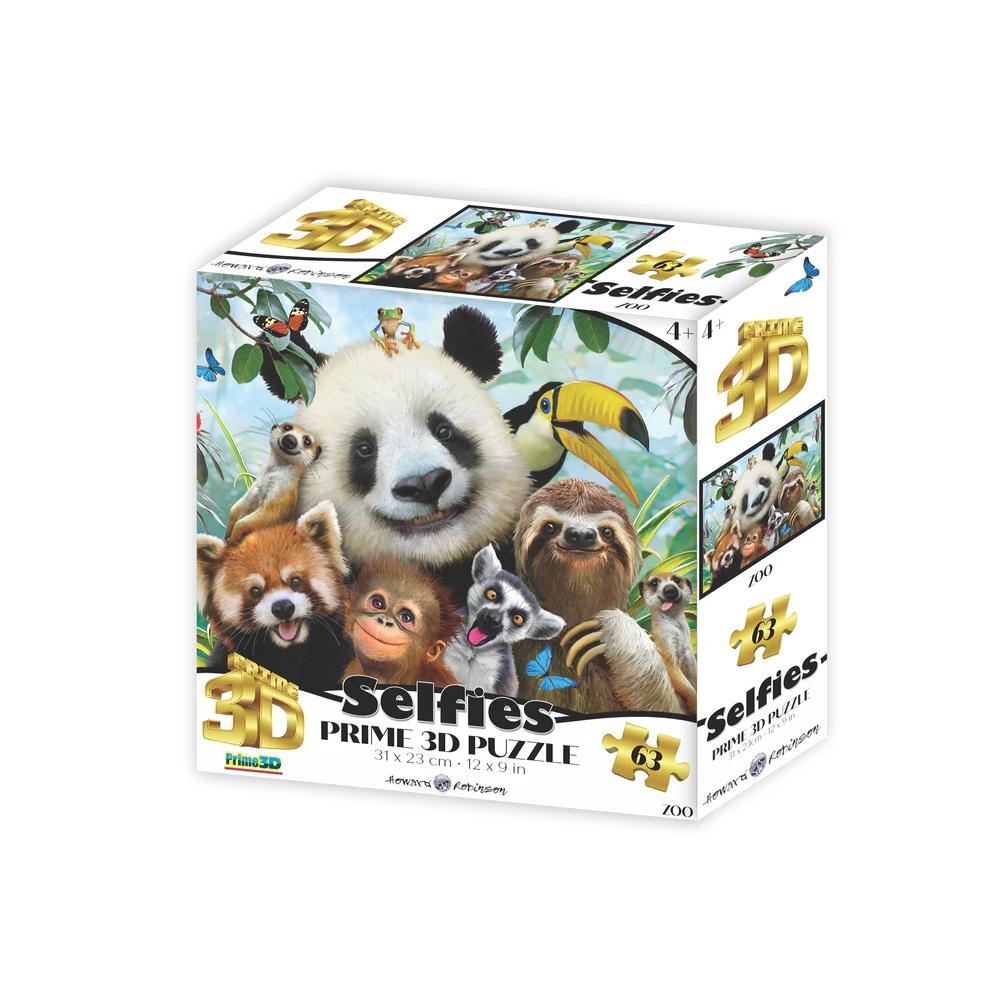 Howard Robinson Zoo Selfie 63 Piece Puzzle