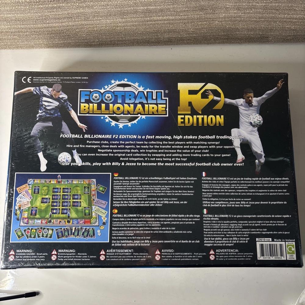 Football Billionaire F2 Edition Board Game