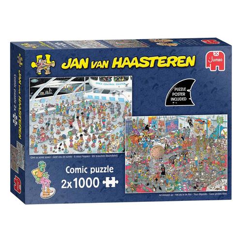 Jan van Haasteren - Give us Some Space & All Dressed Up (2x1000 pieces)