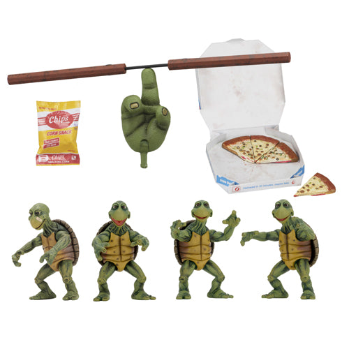 TMNT 1990 Movie Baby Turtles Accessory Set 1/4 Scale Action Figures