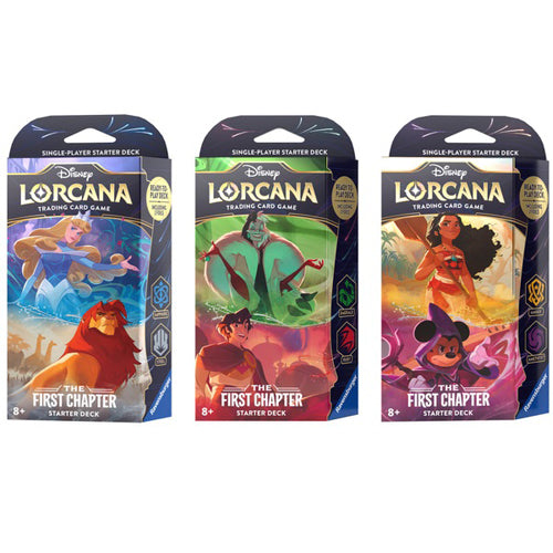 Disney Lorcana Trading Card Game - Starter Deck - 3-Set