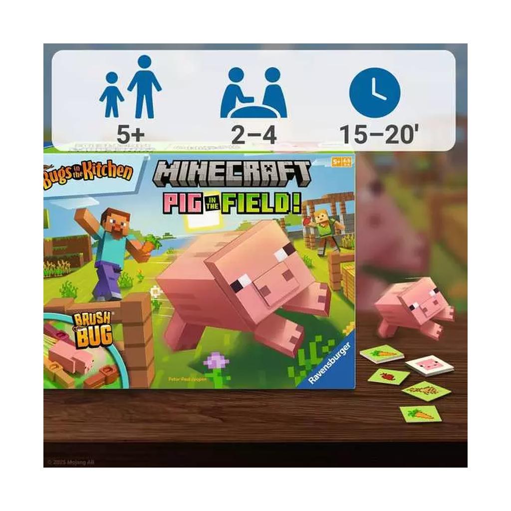 Minecraft Pig in the Field Game_4