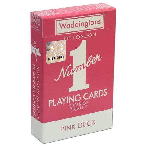 PINK - Waddingtons No1 Playing Cards