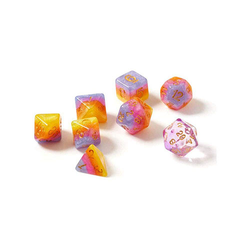 Tahitian Sunset Polyhedral Dice Set