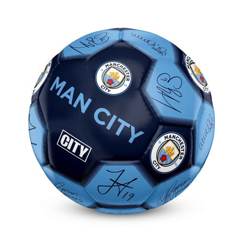 Team Merchandise 26 Panel Signature Football Size 5 - Man City