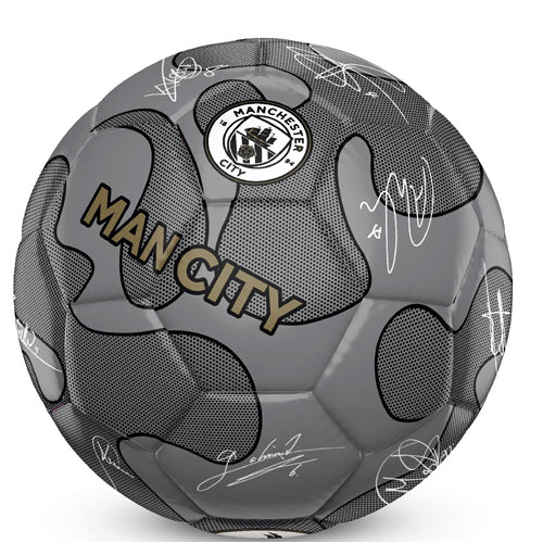Team Merchandise 32 Panel Camo Signature Football - 5 - Silver - Man City