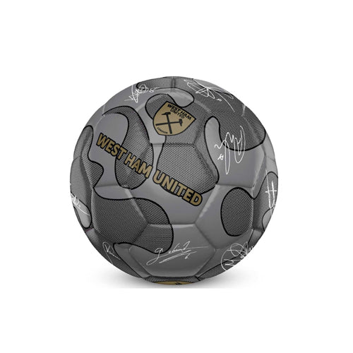 Team Merchandise 32 Panel Camo Signature Football - 5 - Silver - West Ham