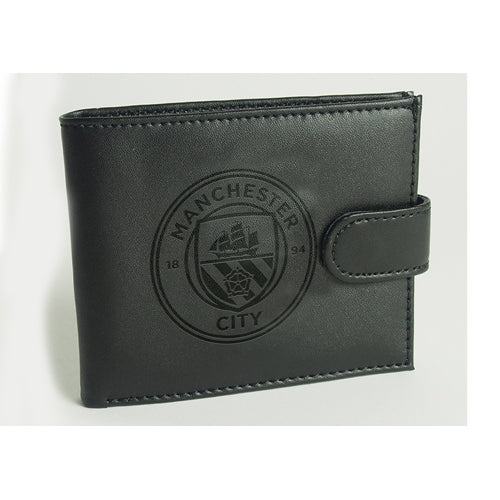 Team Merchandise Leather Clip Wallet - Man City