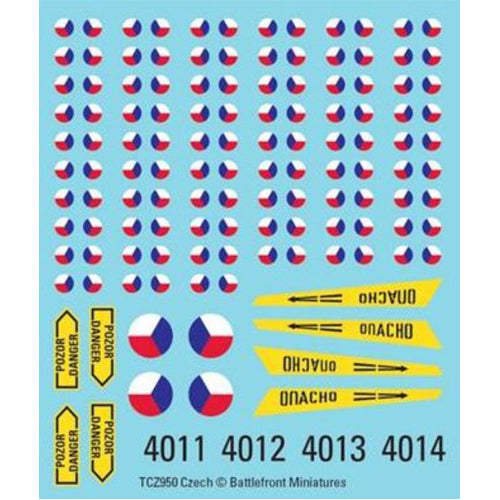 Team Yankee: Czech Decals