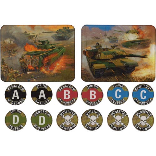 Team Yankee WW3 Mission Token Set