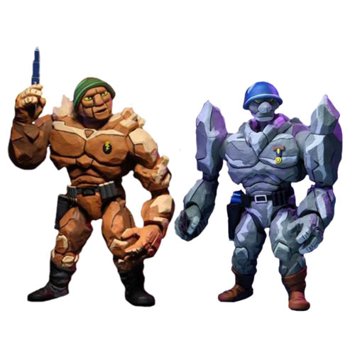Teenage Mutant Ninja Turtles (1987) Tragg and Granitor 7 Inch Scale Action Figure 2-pack