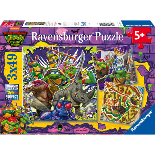 Teenage Mutant Ninja Turtles 3 Puzzles - 49 Pieces