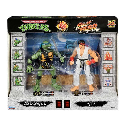 Teenage Mutant Ninja Turtles Vs. Street Fighter: Action Figure 2-Pack: Leonardo Vs. Ryu