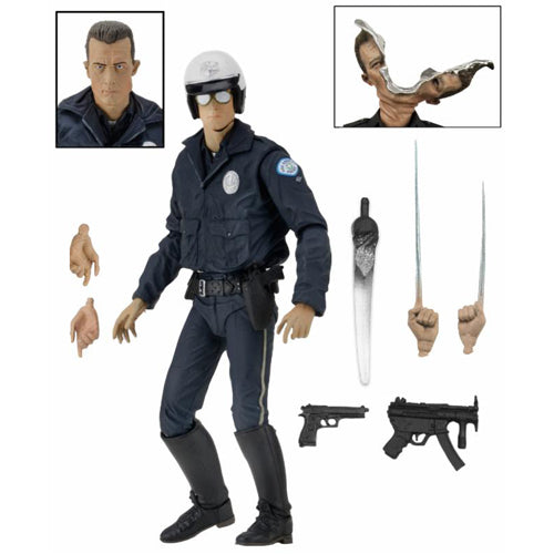 Terminator 2 T-1000 (Motorcycle Cop) Ultimate 7 Inch Scale Action Figure
