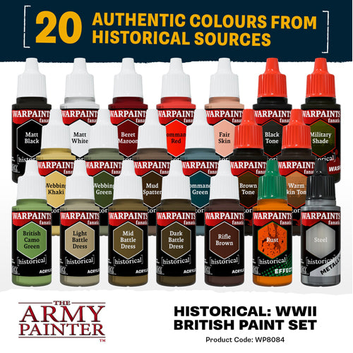 The Army Painter: Warpaints Fanatic - WW2 British Paint Set