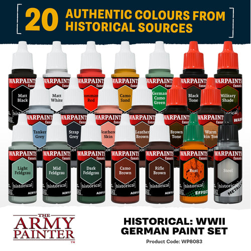 The Army Painter: Warpaints Fanatic - WW2 German Paint Set
