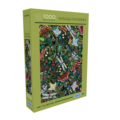 The Art File Winged Wonders 1000 Piece Puzzle
