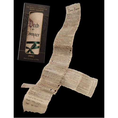 The Hobbit Mini Replica The Burglar Contract of Bilbo Baggins
