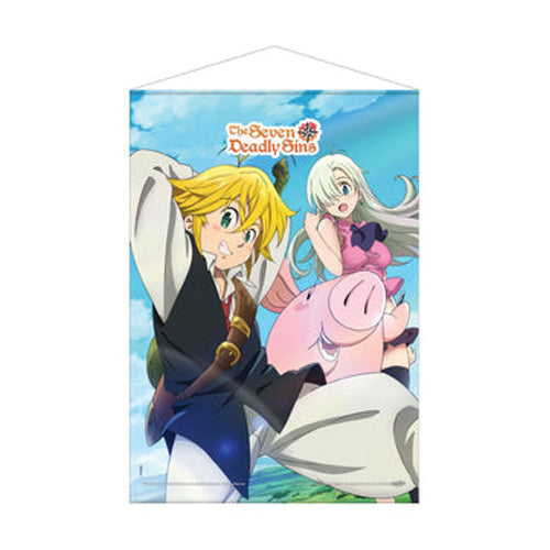 The Seven Deadly Sins: Meliodas, Elizabeth & Hawk Wall Scroll