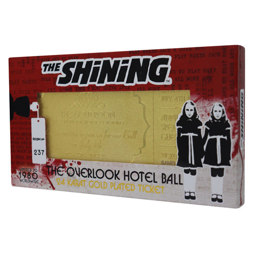 The Shining The Overlook Hotel Ball 24k Gold Plated Ticket