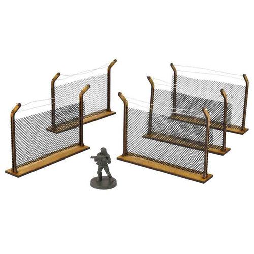 The Walking Dead: Chain-Link Fences MDF Scenery Set