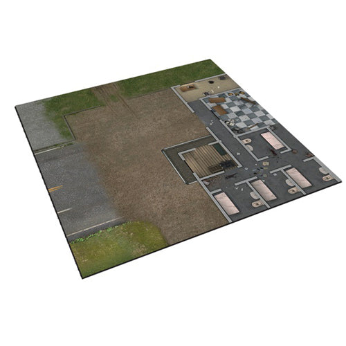 The Walking Dead: Deluxe Gaming Mat - Prison Grounds