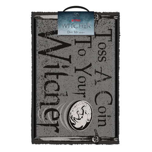 The Witcher Doormat Toss a Coin 40 x 60 cm