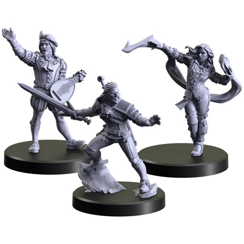 The Witcher Miniatures: Characters 1 - Geralt, Yennifer, Dandelion
