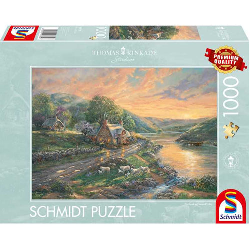 Thomas Kinkade: Daybreak in Emerald Valley Puzzle - 1000 Pieces