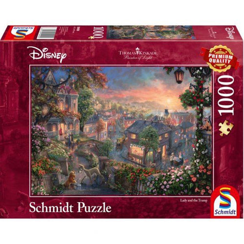 Thomas Kinkade: Disney - Lady And The Tramp (1000Pc)