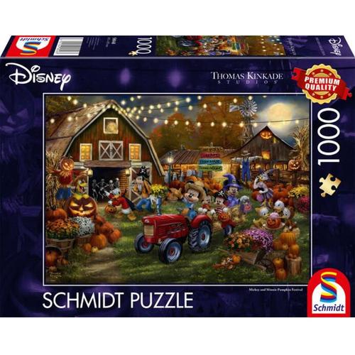 Thomas Kinkade: Disney Mickey & Minnie Pumpkin Festival (1000 Pieces)