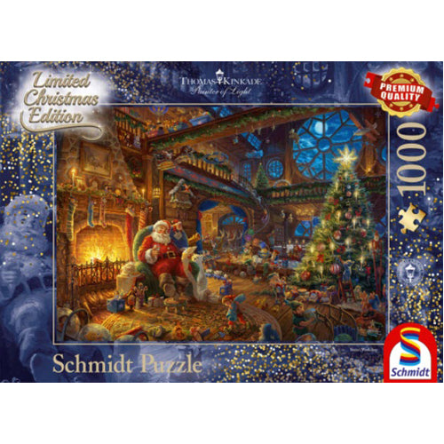 Thomas Kinkade: Santa Claus and his Elves (1000pc)