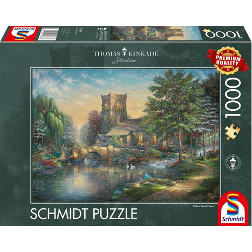 Thomas Kinkade: Willow Wood Chapel (1000pc)