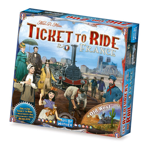 Ticket To Ride France & Old West : Collection de cartes