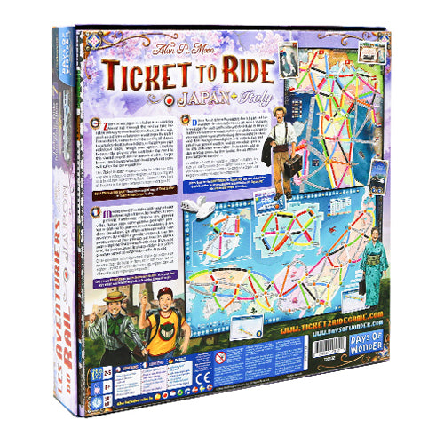 Ticket to Ride Japan & Italy: Map Collection Volume 7 | Zatu Games