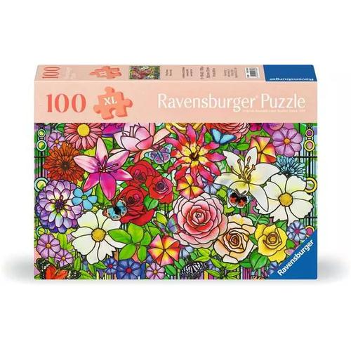 Tiffany Flowers Puzzle - 100 Pieces