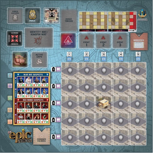 Tiny Epic Crimes Game Mat - Retail Packed