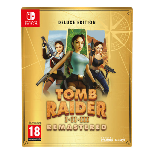 Tomb Raider I-III Remastered Starring Lara Croft: Deluxe Edition - Nintendo Switch
