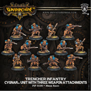Trencher Infantry with Three Weapon Attachments