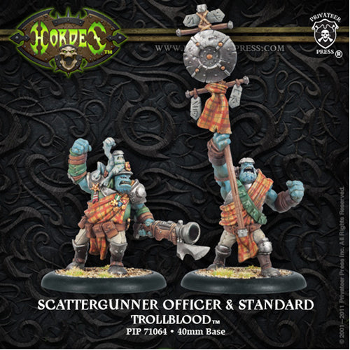Trollkin Scattergunner Officer & Standard
